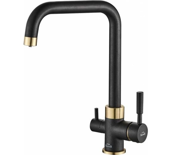 Смеситель ZorG Steel Hammer черный металл/бронза SH 715 BLACK BR 1
