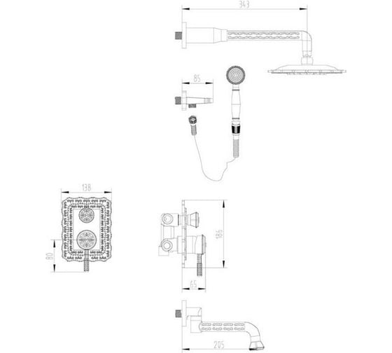 Смеситель ZorG Antic серебро A 104DS-SL