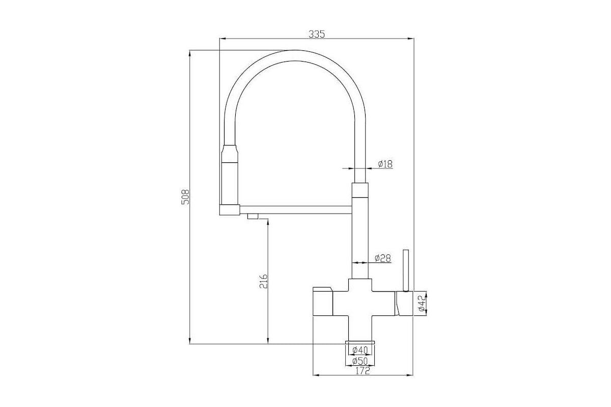 Смеситель для кухни zorg steel hammer sh 321 satin