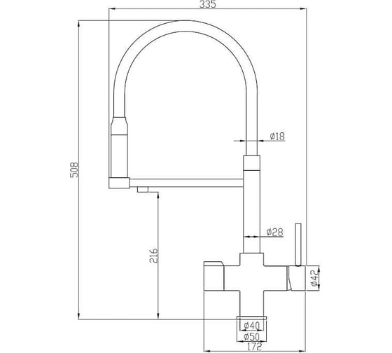 Смеситель ZorG Steel Hammer SH 2003 SATIN