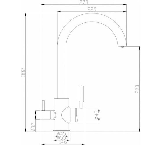 Смеситель ZorG Steel Hammer хром SH 713 CR