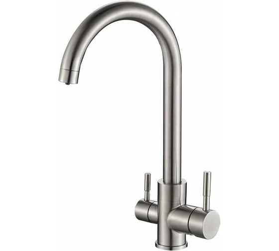 Смеситель ZorG Steel Hammer нержавейка SH 713 INOX