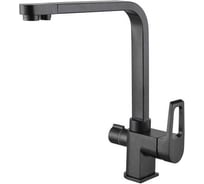 Смеситель ZorG Sanitary черный металл ZR 334 YF ЧЕРНЫЙ МЕТАЛЛИК