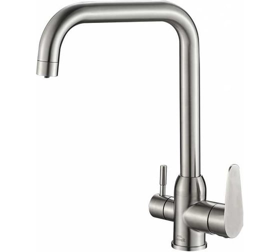 Смеситель ZorG Steel Hammer нержавейка SH 725 INOX 1