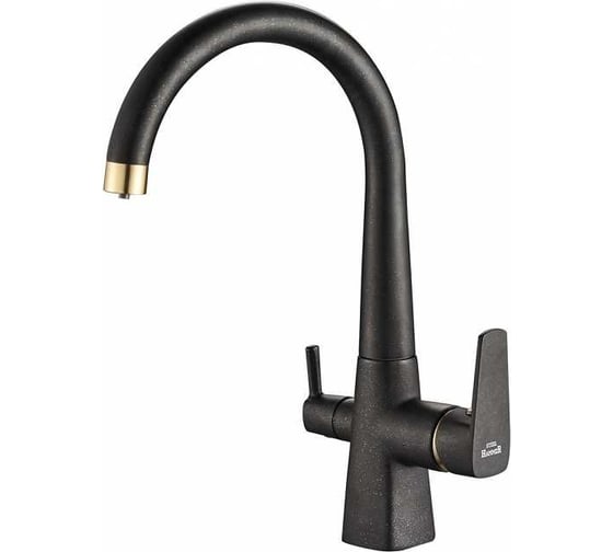 Смеситель ZorG Steel Hammer черный металл/бронза SH 819 BLACK BR 1