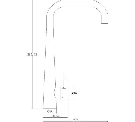 Смеситель ZorG Steel Hammer нержавейка SH 5183 INOX