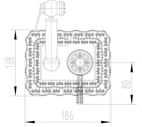 Смеситель ZorG Antic бронза A 116 BD-BR