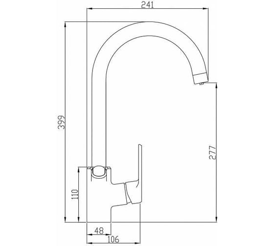 Смеситель ZorG Steel Hammer хром SH 901 CR