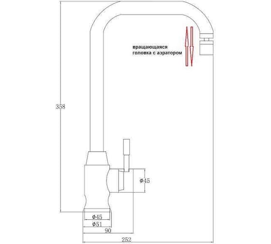 Смеситель ZorG Steel Hammer нержавейка SH 5177 INOX