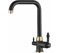 Смеситель ZorG Steel Hammer черный металл/бронза SH 725 BLACK BR