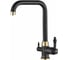 Смеситель ZorG Steel Hammer черный металл/бронза SH 725 BLACK BR 1