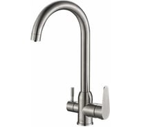 Смеситель ZorG Steel Hammer нержавейка SH 723 INOX