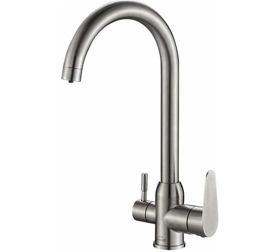 Смеситель ZorG Steel Hammer нержавейка SH 723 INOX 1