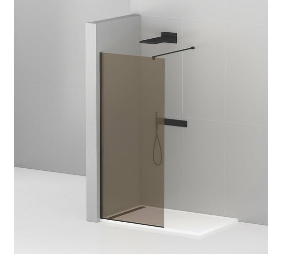 Душевая перегородка Cezares LIBERTA-L-1-100-120-BR-NERO