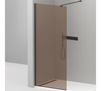 Душевая перегородка Cezares LIBERTA-L-1-110-120-BR-NERO