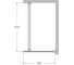 Душевая перегородка Cezares LIBERTA-L-1-80-120-GR-Cr 6