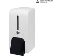 Дозатор для пены HOR X7 нажимной 0,7л СТАНДАРТ, корпус белый, кнопка черная HOR-32110509
