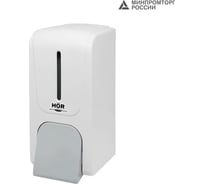 Дозатор для пены HOR X7 нажимной 0,7л СТАНДАРТ, корпус белый, кнопка серая HOR-32110608
