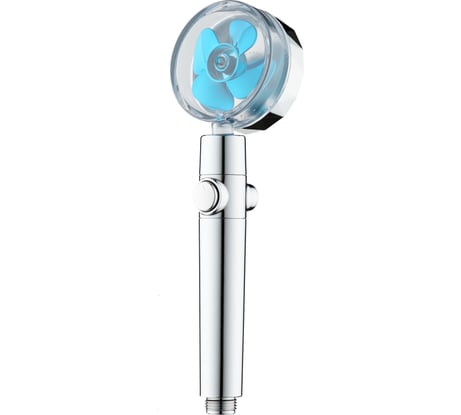 Душевая лейка ARGOTECH turbo, синий, с фильтром, блистер 43987