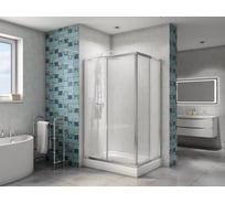 Душевой уголок BelBagno DUE-AH-2-100/80-C-Cr