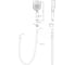 Ручной душ со шлангом и держателем BelBagno BB-DFS-5-CRM 2