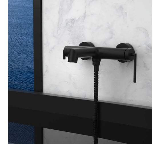 Смеситель для ванны и душа BelBagno Acqua ACQUA-VASM-NERO