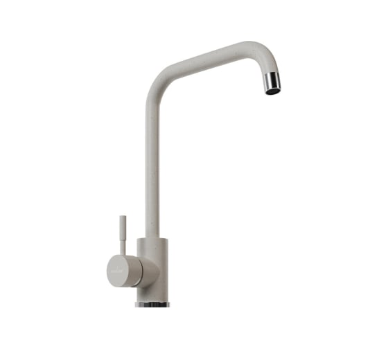 Смеситель для кухни MIXLINE ML-GS12 картридж 35 мм, 331 белый, высокий излив 550659
