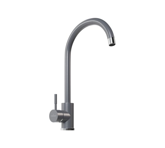 Смеситель для кухни MIXLINE ML-GS15 картридж 35 мм, 342 графит, высокий излив 550695
