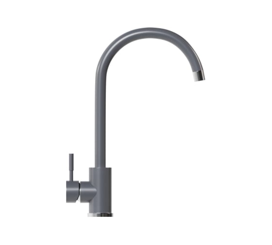 Смеситель для кухни MIXLINE ML-GS15 картридж 35 мм, 342 графит, высокий излив 550695