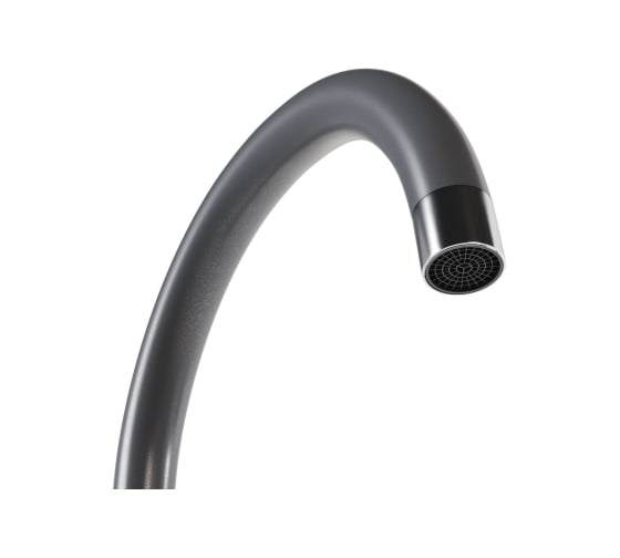 Смеситель для кухни MIXLINE ML-GS15 картридж 35 мм, 342 графит, высокий излив 550695