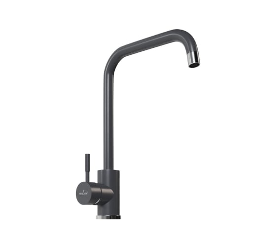 Смеситель для кухни MIXLINE ML-GS12 картридж 35 мм, 342 графит, высокий излив 550662