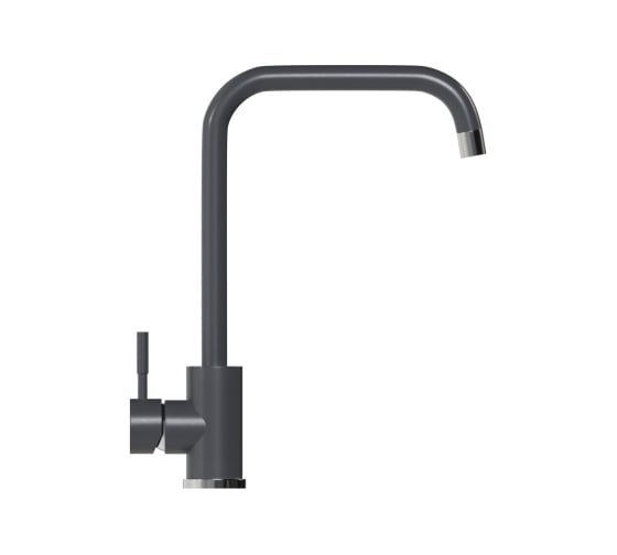 Смеситель для кухни MIXLINE ML-GS12 картридж 35 мм, 342 графит, высокий излив 550662
