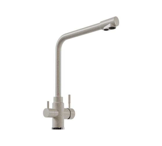 Смеситель для кухни MIXLINE ML-GS13 картридж 35 мм, 331 белый, с выходом для питьевого фильтра 550671