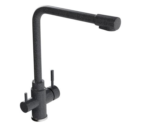 Смеситель для кухни MIXLINE ML-GS13 картридж 35 мм, 309 темно-серый, с выходом для питьевого фильтра 550668