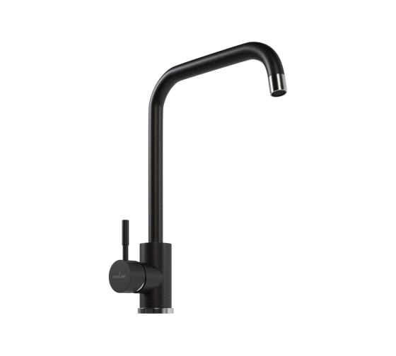 Смеситель для кухни MIXLINE ML-GS12 картридж 35 мм, 308 черный, высокий излив 550653