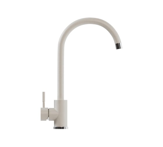 Смеситель для кухни MIXLINE ML-GS15 картридж 35 мм, 331 белый, высокий излив 550693