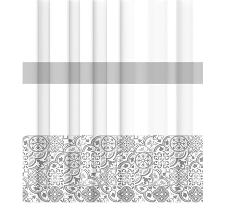 Шторка для ванной комнаты FORA Patchwork 180x180 см FOR-PH-PATCH