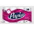 Туалетная бумага PAPIA DELUXE белая, 4 слоя, 8 рулонов 1015031403 1
