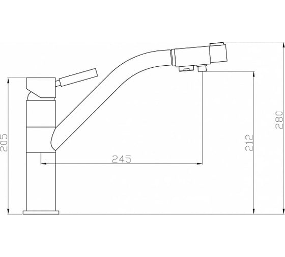 Смеситель ZorG Sanitary сатин ZR 401 KF SATIN