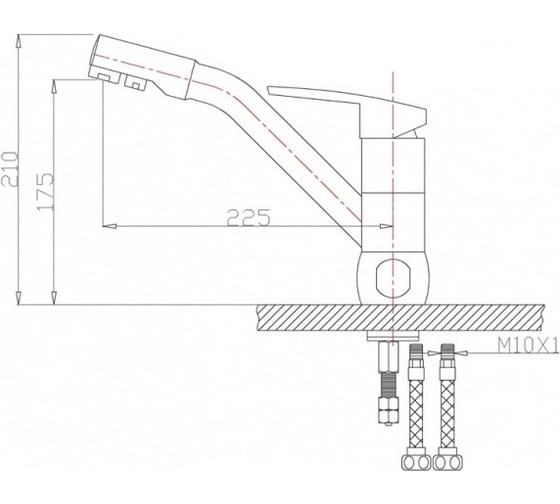 Смеситель ZorG Sanitary кварц ZR 400 KF-12 КВАРЦ