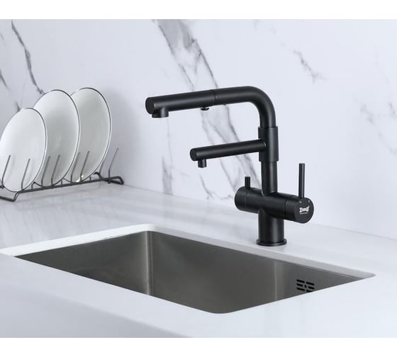 Смеситель ZorG Inox SZR-3216 GRAFIT