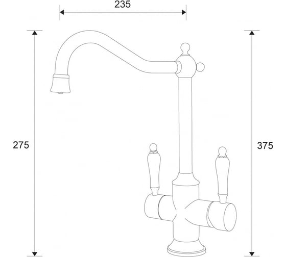 Смеситель ZorG Sanitary сатин ZR 344 YF STEEL