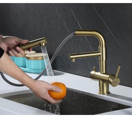 Смеситель ZorG Inox SZR-3216 BRONZE
