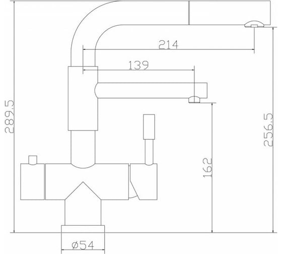 Смеситель ZorG Inox SZR-3216 BRONZE