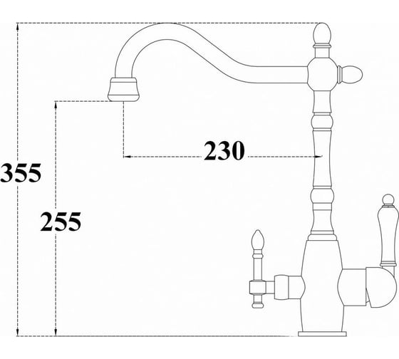 Смеситель ZorG Sanitary бронза ZR 312 YF-33-BR