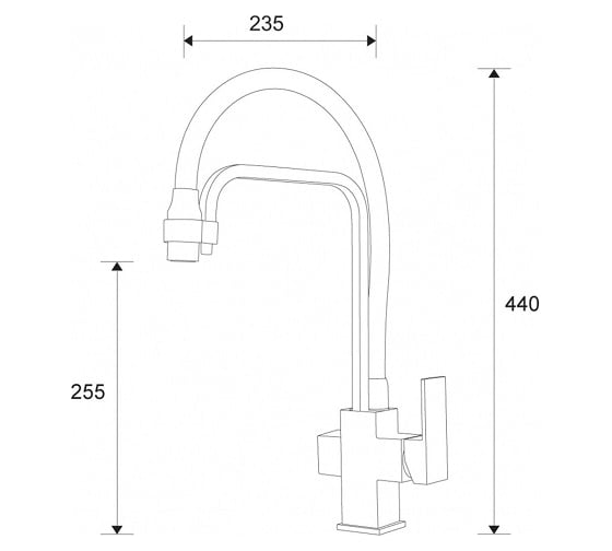 Смеситель ZorG Sanitary белый ZR 341-8 YF WHITE