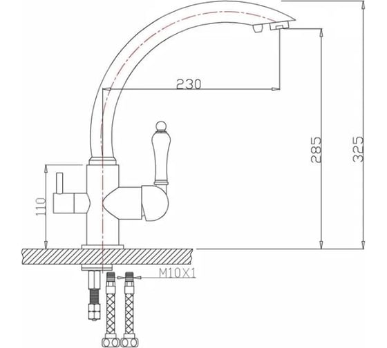 Смеситель ZorG Sanitary хром ZR 314 YF
