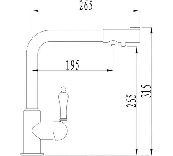 Смеситель ZorG Sanitary бронза ZR 320 YF-33 BR