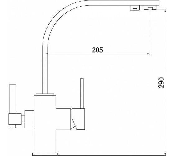 Смеситель ZorG Sanitary никель ZR 332 YF NICKEL