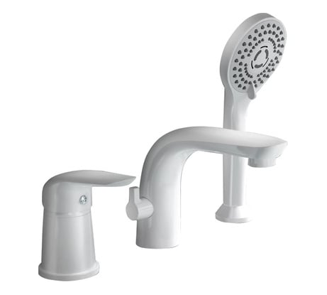 Смеситель на борт ванны ORANGE белый M60-333w